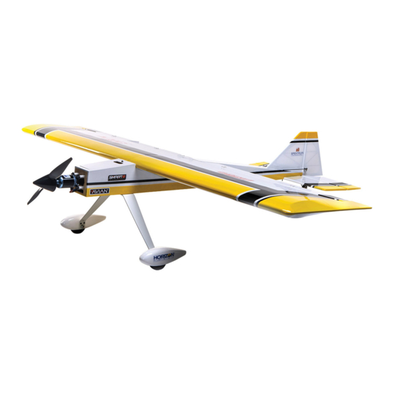 Horizon Hobby Hangar 9 ultra stick pnp Instruction Manual