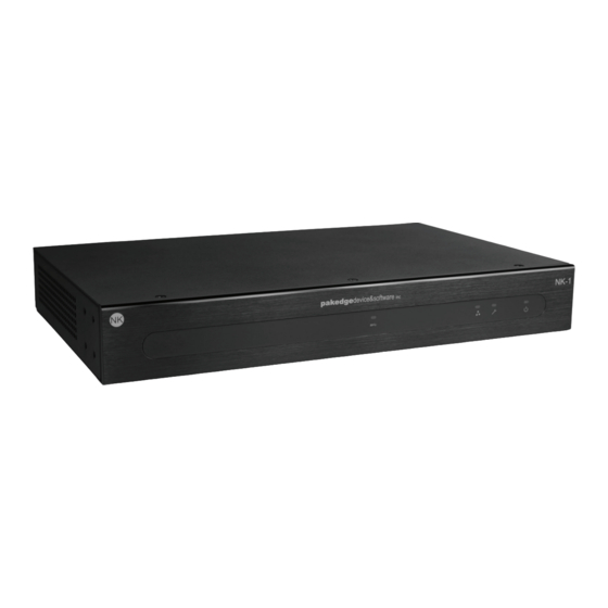 Pakedge Device & Software NK-1 Quick Start Manual