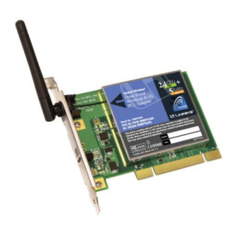Linksys WMP55AG Quick Installation