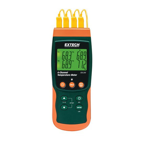 Extech Instruments SDL200-NIST User Manual