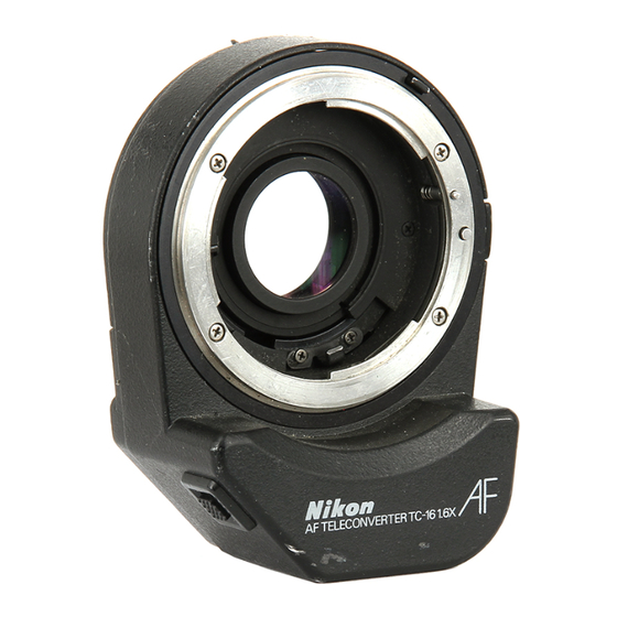 Nikon AI-S TC-16/ TC-16S Instruction Manual