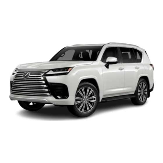 Lexus LX600 2024 Owner's Manual, Quick Manual