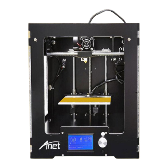 Anet A3-S Operation Instructions Manual