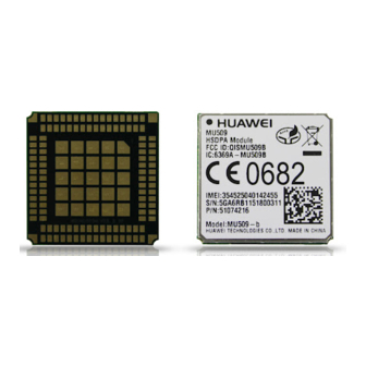 Huawei MU509-b HSDPA LGA Module Manuals