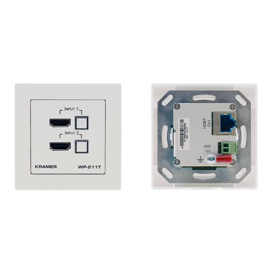 Kramer WP-211T Quick Start Manual