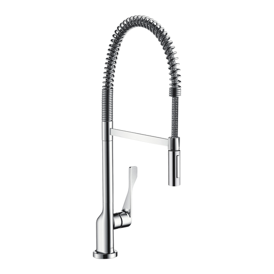 Hans Grohe AXOR Citterio Semi-Pro 39840 Series Instructions For Use/Assembly Instructions