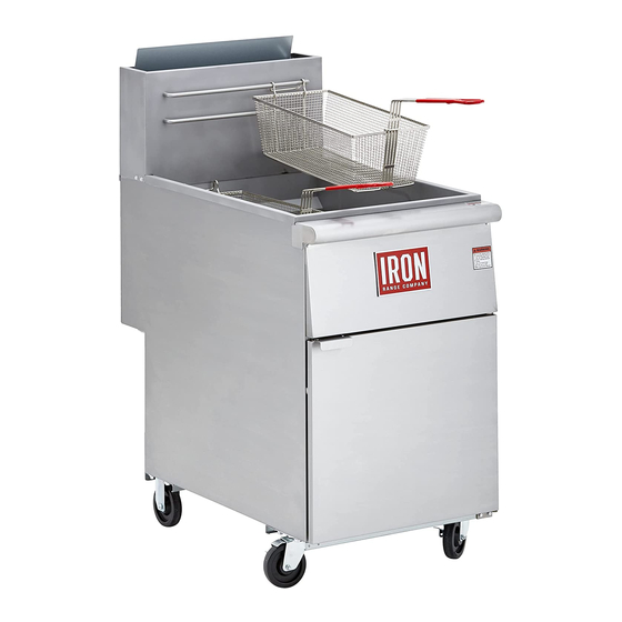 User Manuals: IRON IRF-40NAT Gas Fryer Floor