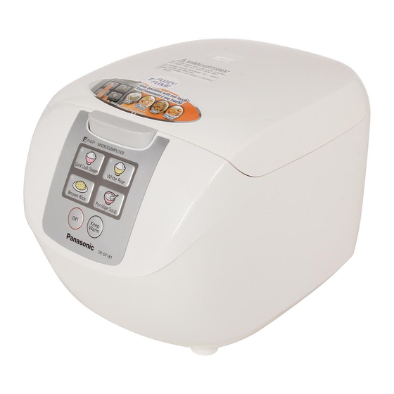 Panasonic SR-DF101WST Operating Instructions Manual