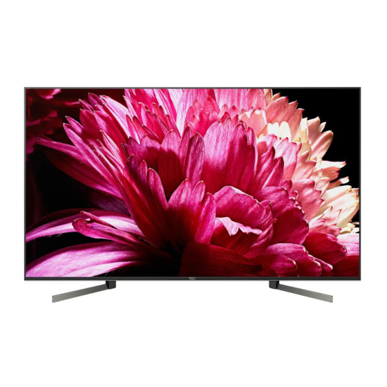 Sony KD-75X95 G Series Service Manual