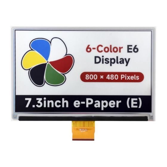 Waveshare 7.3inch e-Paper (E) User Manual