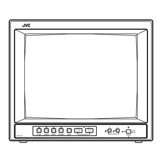 JVC Colour Video Monitor TM-A140E Instructions Manual