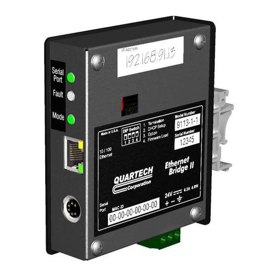 Quartech 9113-1 Series Product Manual