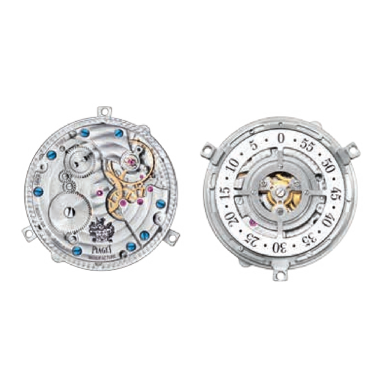 User Manuals: Piaget 836P Jumping Hours Movement