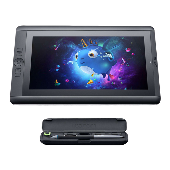 Wacom CINTIQ 13HD Quick Start Manual
