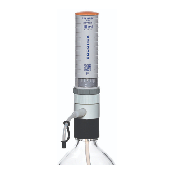 socorex CALIBREX universal 520 Operating Instructions