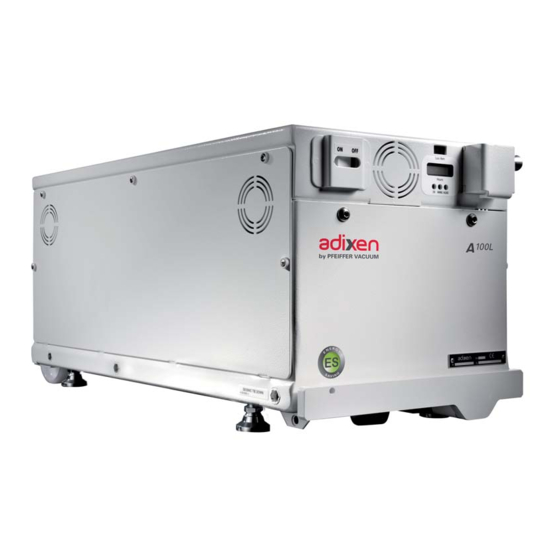 User Manuals: Pfeiffer Vacuum Adixen A100L Series Pump