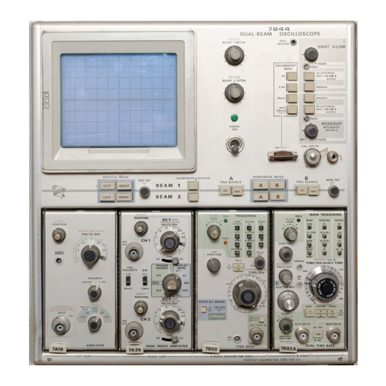 Tektronix 7844 Manuals