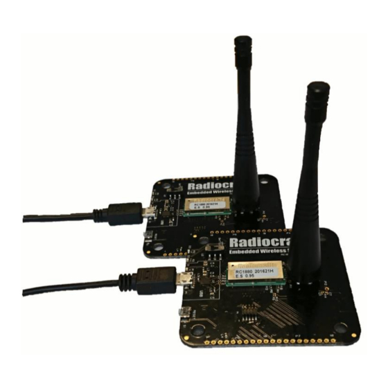 Radiocrafts RC188 DK Series Manuals