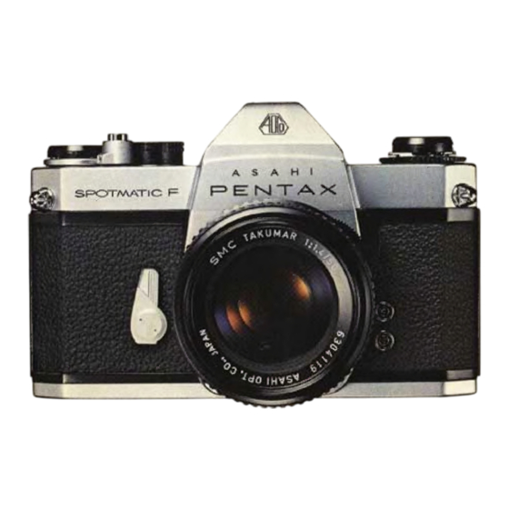 ASAHI PENTAX SPOTMATIC F Owner's Manual