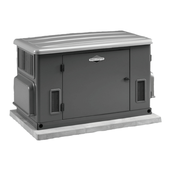 Briggs & Stratton Home Generator System Installation & Start-Up Manual