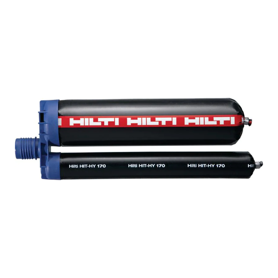 HILTI HITHY 170 INSTRUCTIONS FOR USE MANUAL Pdf Download ManualsLib