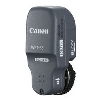 Canon WFT-E8 Instruction Manual