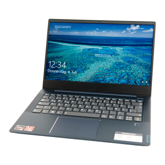 Lenovo IdeaPad S540 Series Setup Manual