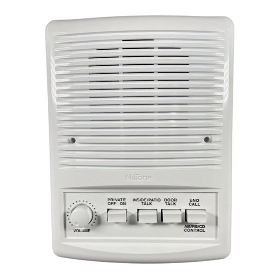 NuTone IS-445 Series Installation Instructions