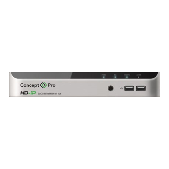 Concept Pro VUHDIP-4 Quick Start Manual
