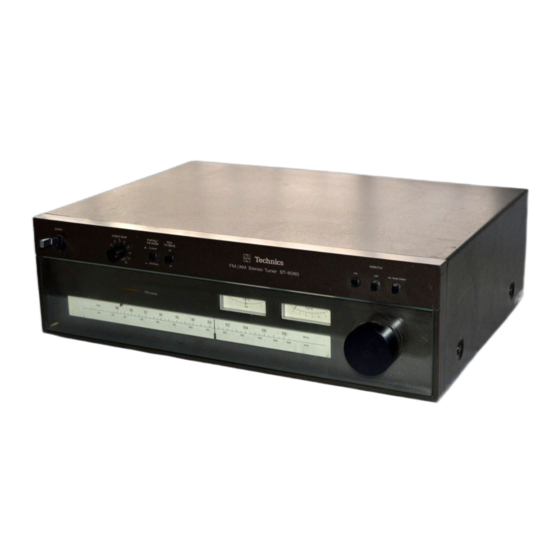 Technics ST-8080 Operating Instructions Manual
