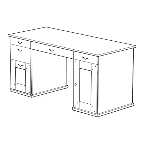 IKEA ALVE DESK 59 7/8X25 5/8" ANTI Instructions Manual