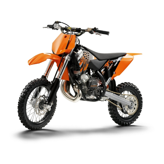 KTM 65 SX 2012 Owner's Manual