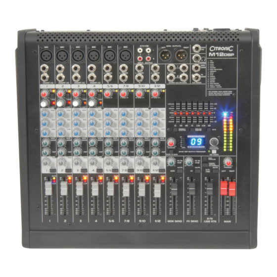 Citronic M12DSP User Manual