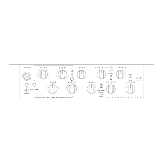 Darkglass Electronics microtubes 900 Owner's Manual