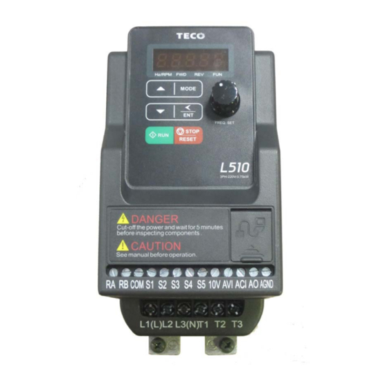 TECO L510-1P2-H1-N Operating Manual