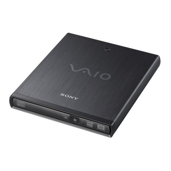 Sony VGP-UDRW1 - VAIO - DVD±RW Manuals
