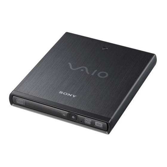 Sony VAIO VGP-UDRW1 Operating Instructions Manual