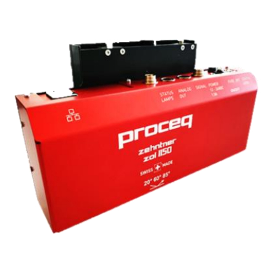 Proceq ZOL1150 Quick Start Manual