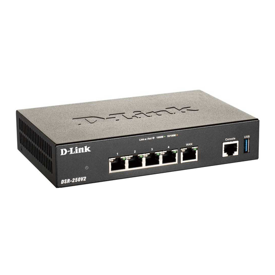 D-Link DSR-250V2 Quick Installation Manual