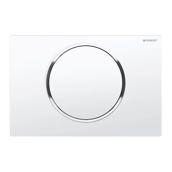 Geberit SIGMA10 Operation Manual