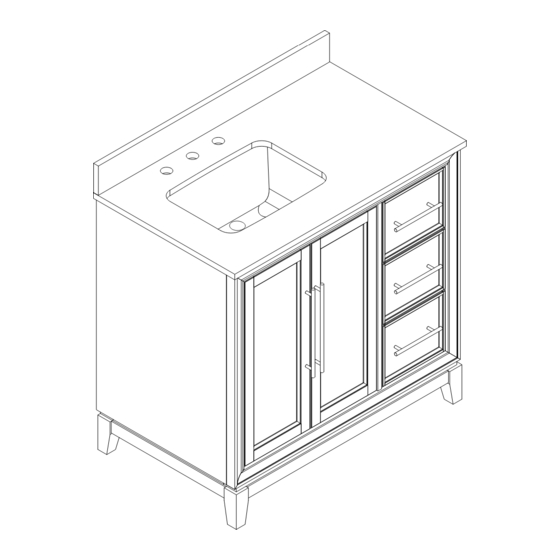 LF allen+roth TJ-0207V3622WH Assembly Instructions Manual
