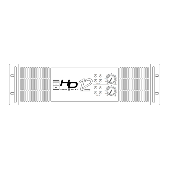 Crest Audio HD12 Specifications