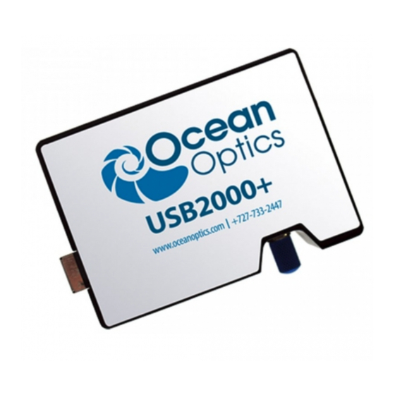 OCEAN OPTICS USB2000 INSTALLATION AND OPERATION MANUAL Pdf Download