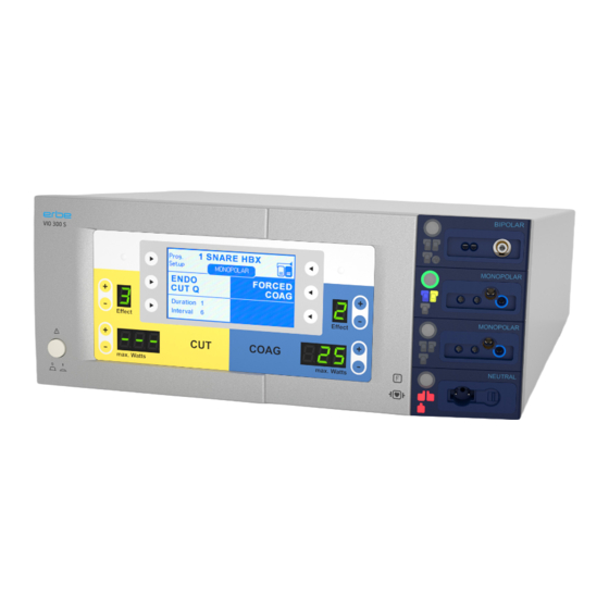 ERBE VIO 300 S QUICK MANUAL Pdf Download ManualsLib