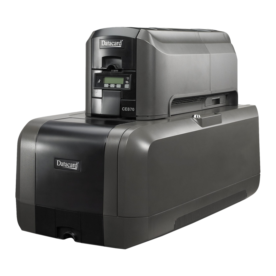 DATACARD CE870 INSTALLATION AND ADMINISTRATOR'S MANUAL Pdf Download