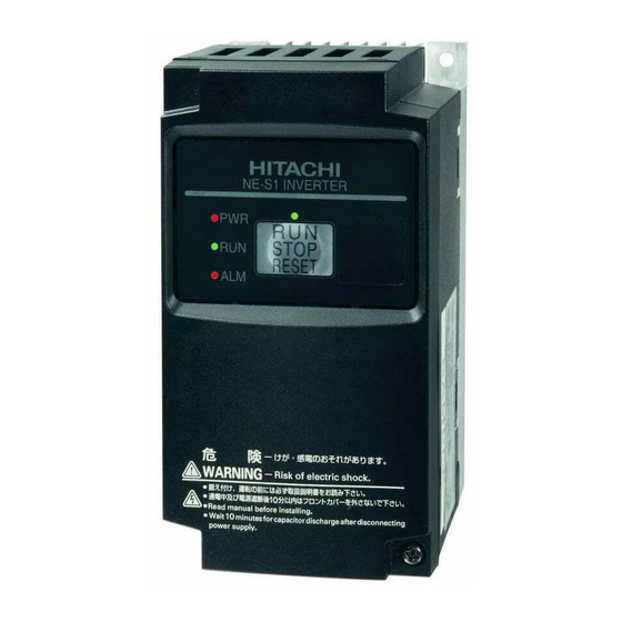 PZL 1 phase 2.6 Amps Hitachi 200-240 volt 1/2 HP Ltd NES1-004SB Inverter 