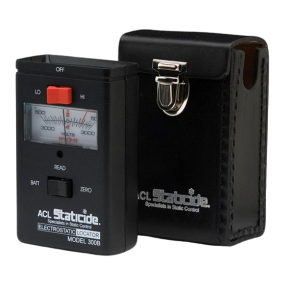ACL Staticide ACL 300B Operation Manual