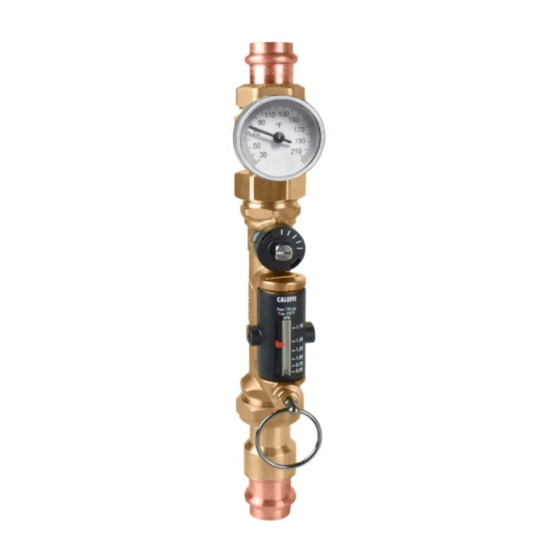 CALEFFI QuickSetter+ 132 Series Manual