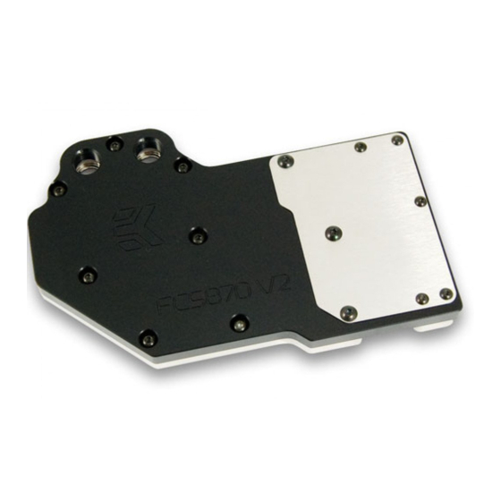 ekwb EK-FC 5870 V2 Installation And Mounting Manual