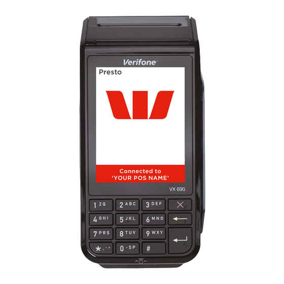 Westpac Presto Smart VX690 User Manual